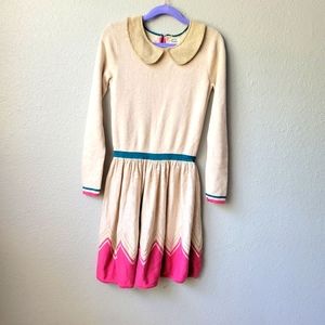 Mini Boden Girls Gold Dress size 9-10Y
